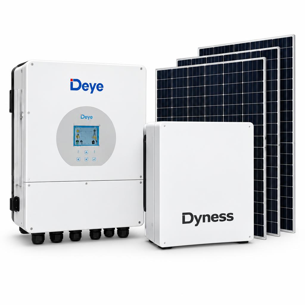 Deye 6kW Hybrid Solar Package – 5.12kWh Dyness Battery