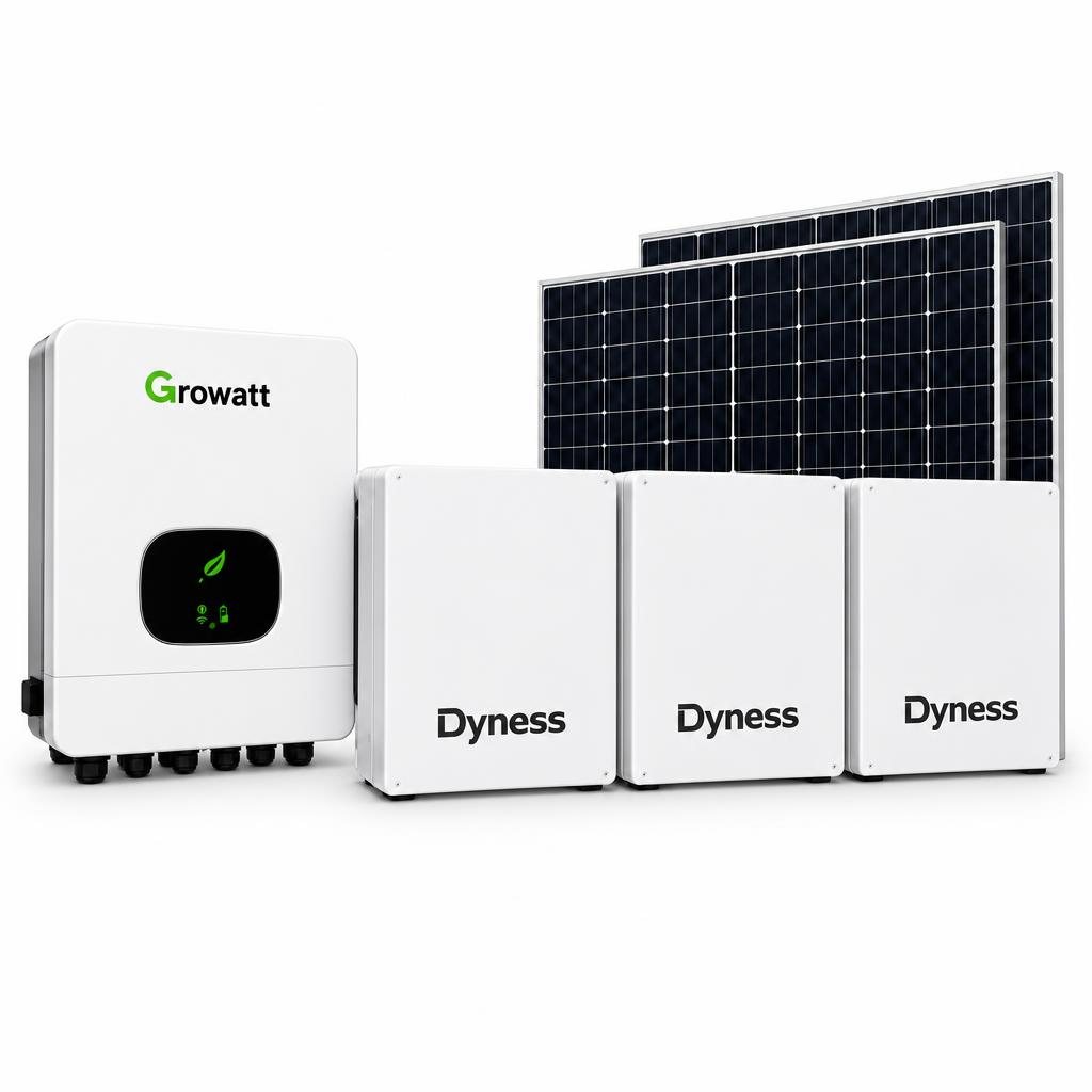 Growatt 10kW Hybrid Solar Package – 15.36kWh Dyness Battery