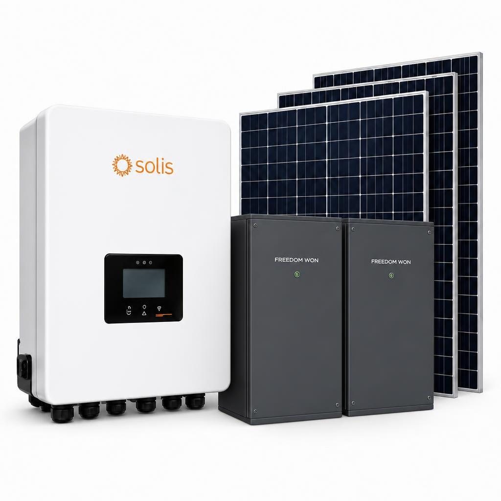 Solis 6kW Hybrid Solar Package – 10.24kWh Freedom Won Battery