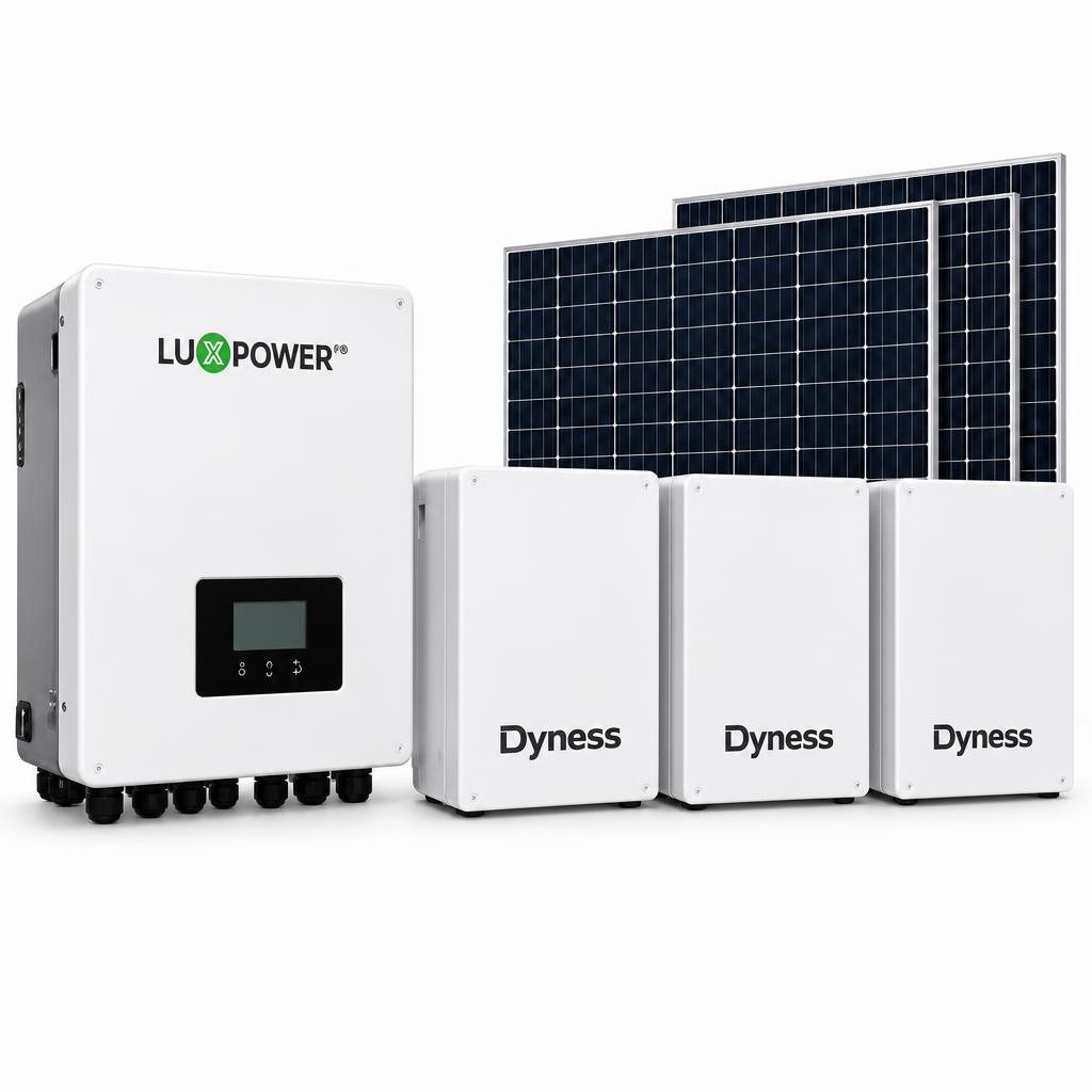 Luxpower 12kW Hybrid Solar Package – 15.36kWh Dyness Battery