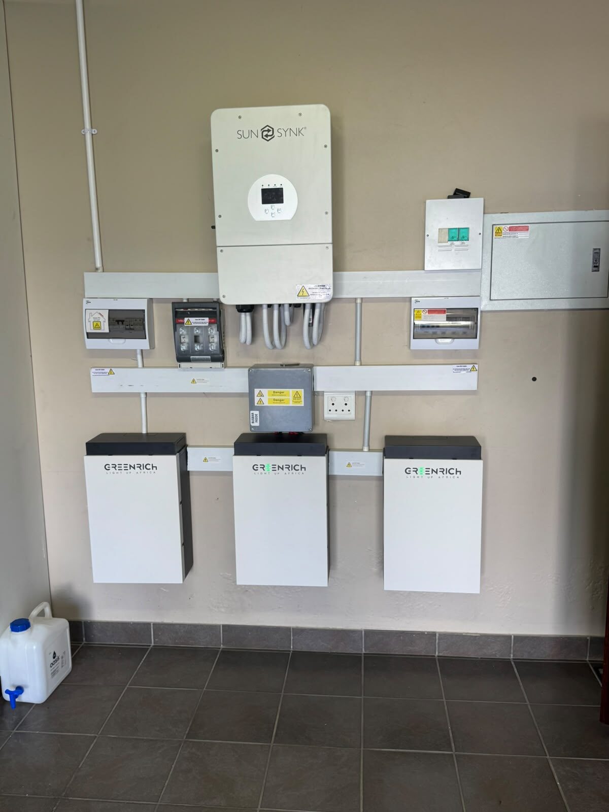 Sunsynk system with three batteries