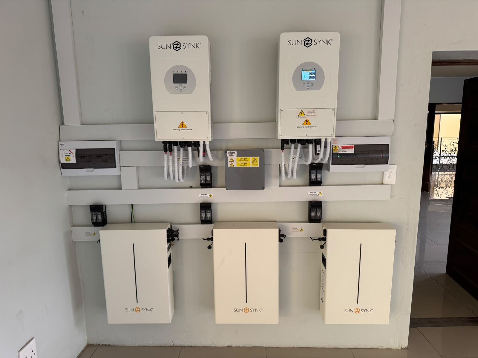 Dual Sunsynk hybrid installation
