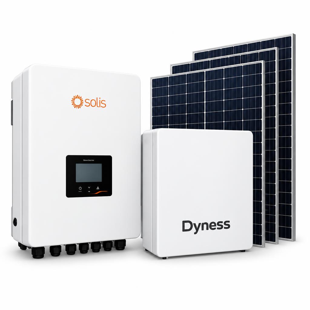 Solis 5kW Hybrid Solar Package – 5.12kWh Dyness Battery