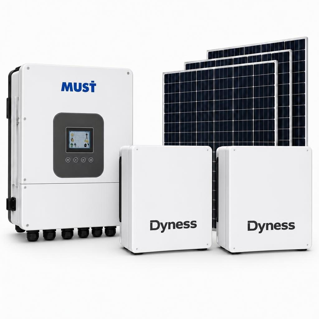 MUST 6kW Hybrid Solar Package – 10.24kWh Dyness Battery